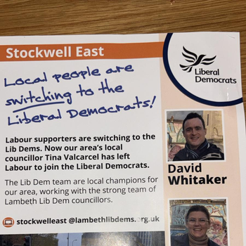 Thumbnail of leaflet - Liberal Democrats leaflet