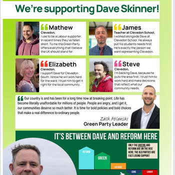 Thumbnail of leaflet - Green Party leaflet