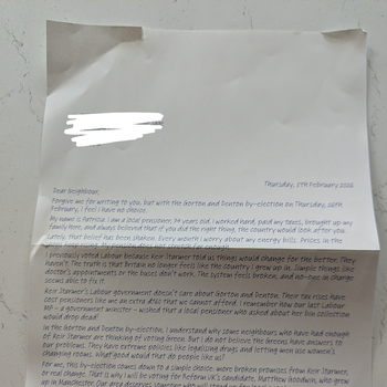 Thumbnail of leaflet - Reform UK leaflet