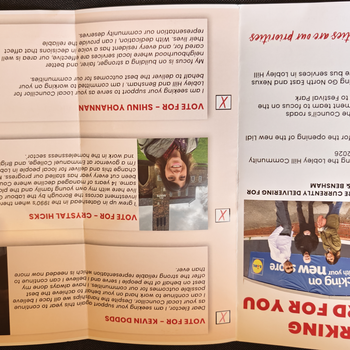 Thumbnail of leaflet - Labour Party leaflet