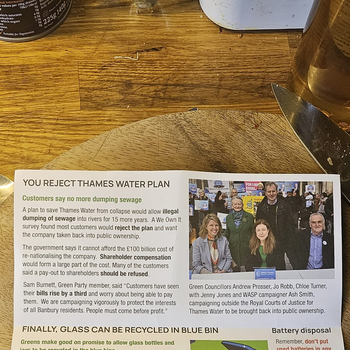 Thumbnail of leaflet - Green Party leaflet