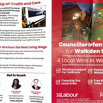 Thumbnail of leaflet - Labour Party leaflet