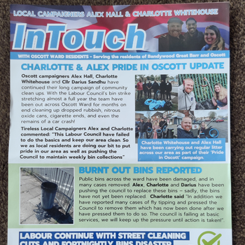 Thumbnail of leaflet - Conservative and Unionist Party leaflet