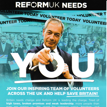 Thumbnail of leaflet - Reform UK leaflet