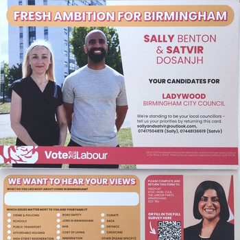 Thumbnail of leaflet - Labour Party leaflet