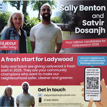 Thumbnail of leaflet - Labour Party leaflet