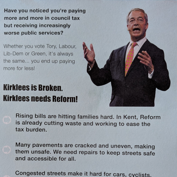 Thumbnail of leaflet - Reform UK leaflet