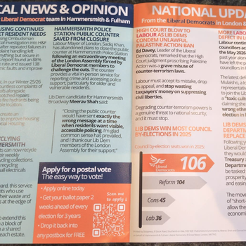 Thumbnail of leaflet - Liberal Democrats leaflet
