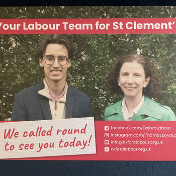 Thumbnail of leaflet - Labour Party leaflet