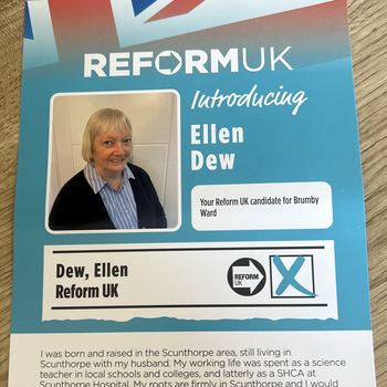 Thumbnail of leaflet - Reform UK leaflet
