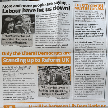Thumbnail of leaflet - Liberal Democrats leaflet