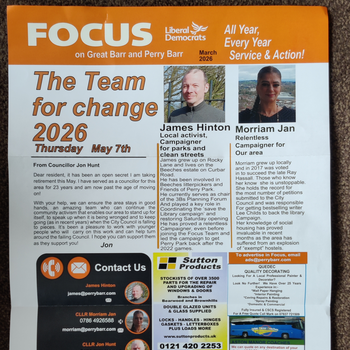 Thumbnail of leaflet - Liberal Democrats leaflet