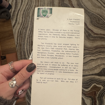 Thumbnail of leaflet - Labour Party leaflet