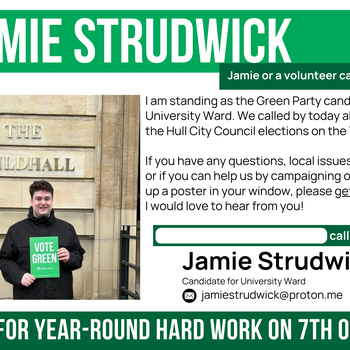 Thumbnail of leaflet - Green Party leaflet