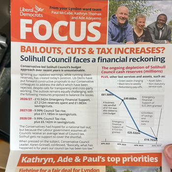 Thumbnail of leaflet - Liberal Democrats leaflet