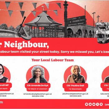 Thumbnail of leaflet - Labour Party leaflet