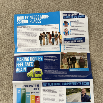 Thumbnail of leaflet - Conservative and Unionist Party leaflet