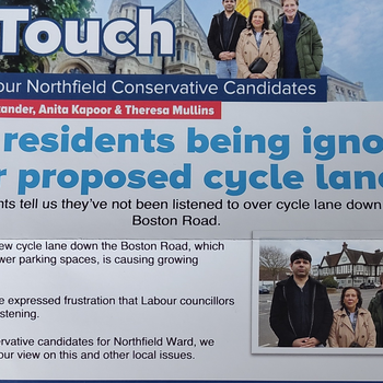 Thumbnail of leaflet - Conservative and Unionist Party leaflet