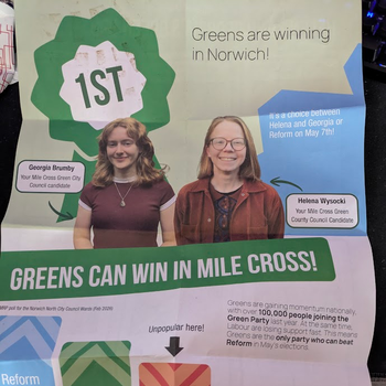 Thumbnail of leaflet - Green Party leaflet