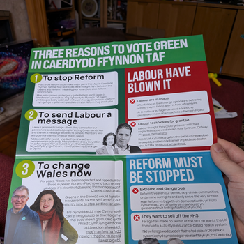 Thumbnail of leaflet - Green Party leaflet