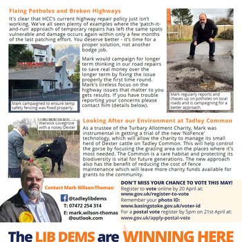 Thumbnail of leaflet - Liberal Democrats leaflet