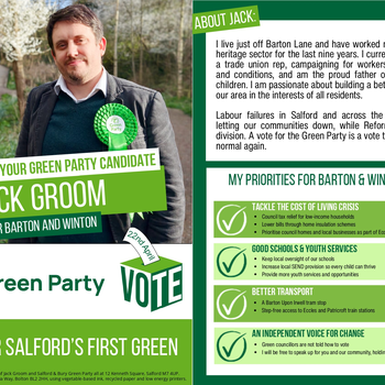 Thumbnail of leaflet - Green Party leaflet
