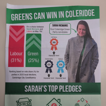 Thumbnail of leaflet - Green Party leaflet