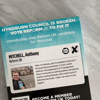 Thumbnail of leaflet - Reform UK leaflet