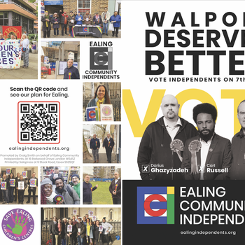 Thumbnail of leaflet - Ealing Community Independents Party leaflet