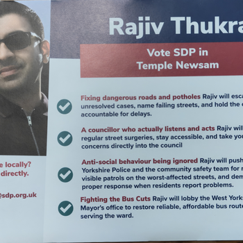 Thumbnail of leaflet - Social Democratic Party leaflet