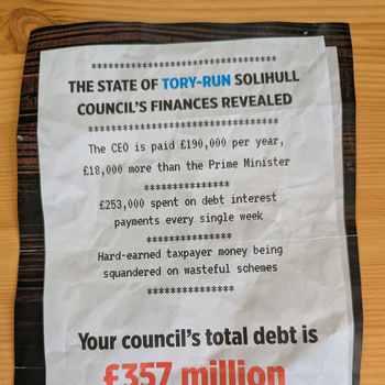 Thumbnail of leaflet - Reform UK leaflet