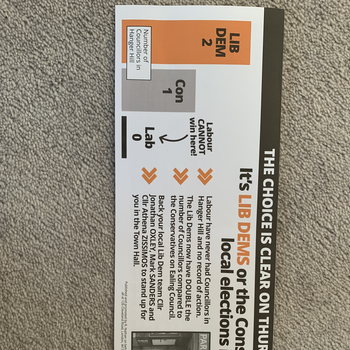 Thumbnail of leaflet - Liberal Democrats leaflet
