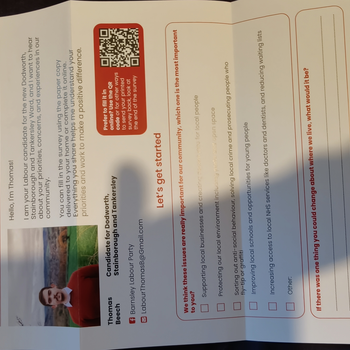 Thumbnail of leaflet - Labour Party leaflet