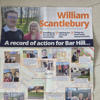 Thumbnail of leaflet - Liberal Democrats leaflet