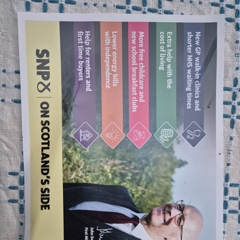 Thumbnail of leaflet - Scottish National Party (SNP) leaflet