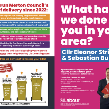 Thumbnail of leaflet - Labour Party leaflet