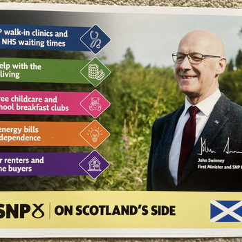 Thumbnail of leaflet - Scottish National Party (SNP) leaflet