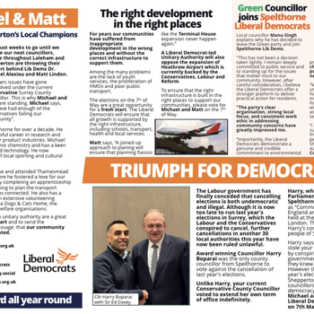 Thumbnail of leaflet - Liberal Democrats leaflet
