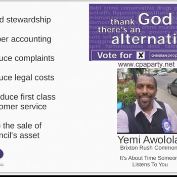 Thumbnail of leaflet - Christian Peoples Alliance leaflet