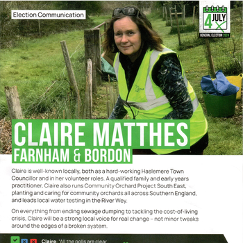 Thumbnail of leaflet - Green Party leaflet
