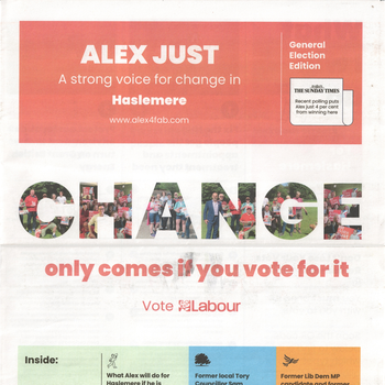 Thumbnail of leaflet - Labour Party leaflet