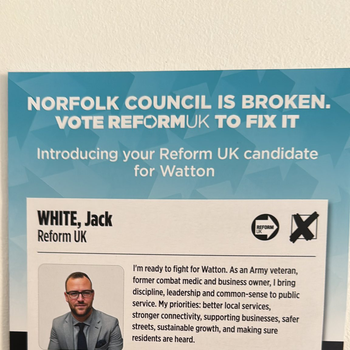 Thumbnail of leaflet - Reform UK leaflet