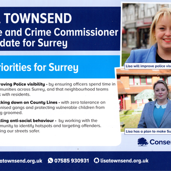 Thumbnail of leaflet - Conservative and Unionist Party leaflet