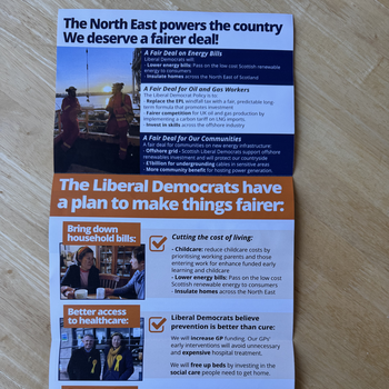 Thumbnail of leaflet - Liberal Democrats leaflet