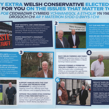 Thumbnail of leaflet - Conservative and Unionist Party leaflet