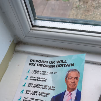 Thumbnail of leaflet - Reform UK leaflet