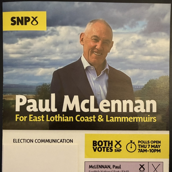 Thumbnail of leaflet - Scottish National Party (SNP) leaflet