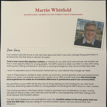 Thumbnail of leaflet - Labour Party leaflet