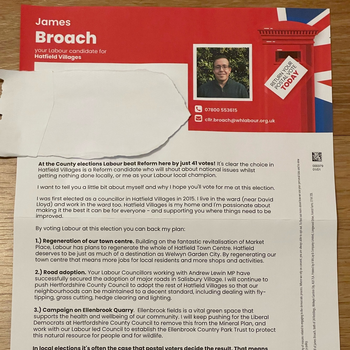 Thumbnail of leaflet - Labour Party leaflet