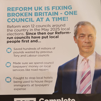 Thumbnail of leaflet - Reform UK leaflet
